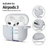 Etui silikonowe TECH-PROTECT SILICONE HOOK APPLE AIRPODS 3 CRAYON GREY
